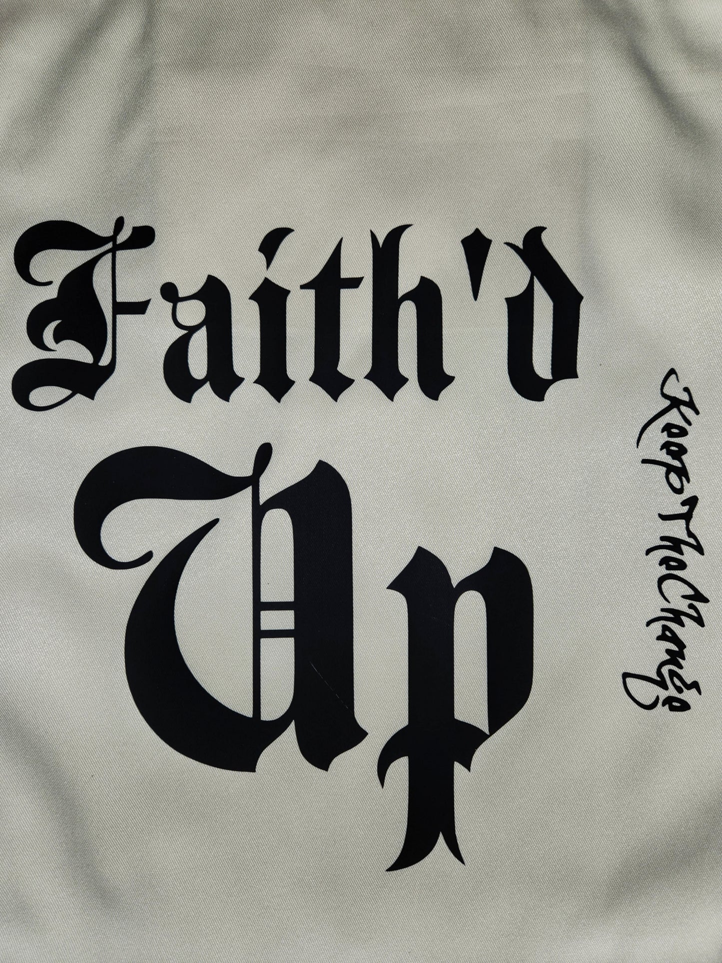Faith'd Up Drawstring Bag
